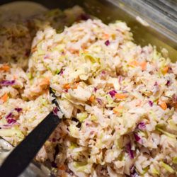 JD's Mobile Cafe - We make fresh, delicious coleslaw EVERY DAY... sometimes twice a day! The perfect topper for the pulled pork BBQ.