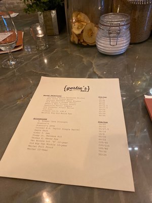 Menu photo 5 Gertie’s Bar Louisville, KY