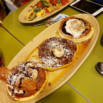 Snooze, an A.M. Eatery - Pancake flight - Breakfast & Brunch Near Me - Phoenix, Arizona Snooze, an A.M. Eatery - Pancake flight - Breakfast & Brunch Near Me - Phoenix, Arizona