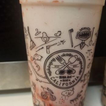 Boba Ave Express - Strawberry Yogurt - Bubble Tea Near Me - Arcadia, California