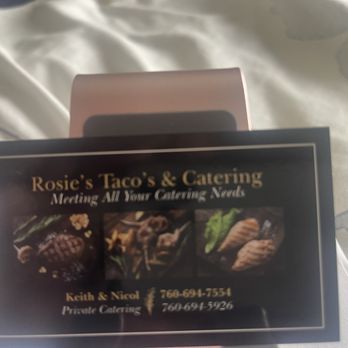 Rosies Tacos - Business card - Caterers Near Me