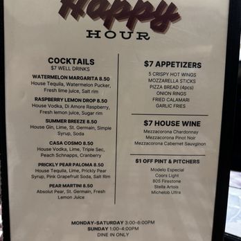 Casa Sorrento Pizzeria - Happy hour menu - Pizza Near Me - Salinas, California Casa Sorrento Pizzeria - Happy hour menu - Pizza Near Me - Salinas, California