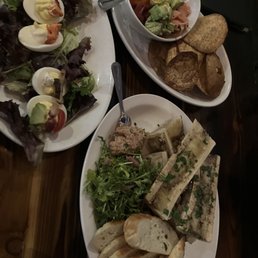 Deviled Eggs, Ahi Ahi Tuna Poke, Bone Marrow Deviled Eggs, Ahi Ahi Tuna Poke, Bone Marrow