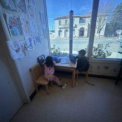 US Post Office - Kids' drawing area at the Williams Post Office! 10/10