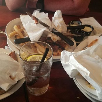 Cheddar's Scratch Kitchen - Our table after dinner waiting for desert. No dishes were removed.Same look on every table. Restraunt  was full of dirty dishes. - American Near Me - Augusta, Georgia
