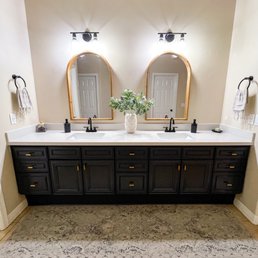 Bathroom vanity painted
