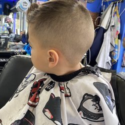 Firmecuts Barbershop - Son's hair after a fresh cut. Check out that fade!