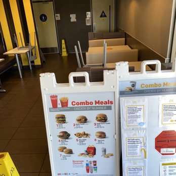 McDonald's - a combo meal and a menu board - Fast Food Near Me - Ridgecrest, California