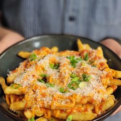 The Bankhead - Our Parmesan Fries with our smoked paprika aioli, Sriracha and Parmesan