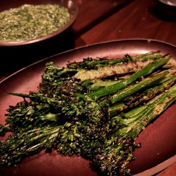 Matu - Broccolini, garlic, red pepper flakes - Steakhouses Near Me - Beverly Hills, California Matu - Broccolini, garlic, red pepper flakes - Steakhouses Near Me - Beverly Hills, California
