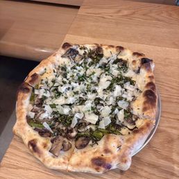 Roasted mushroom and charred broccolini