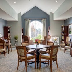 The Landing at Queensbury - The Landing at Queensbury | Assisted Living & Memory Care | Queensbury, NY | Study with upright piano