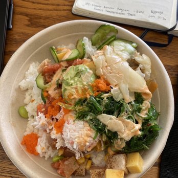 Pokenoya - Regular Custom Poke Bowl (3 Fish) - Seafood Near Me - Irvine, California Pokenoya - Regular Custom Poke Bowl (3 Fish) - Seafood Near Me - Irvine, California