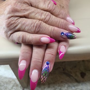 Gel Touch Nail Spa - Mermaid nails vibe done by Angela - Nail Salons Near Me - Carlsbad, California Gel Touch Nail Spa - Mermaid nails vibe done by Angela - Nail Salons Near Me - Carlsbad, California