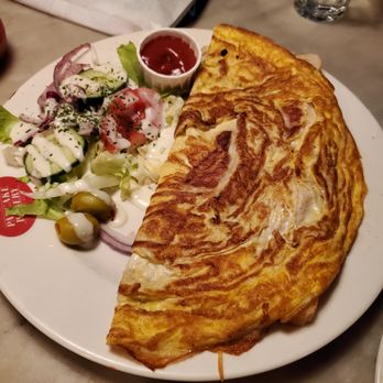 The Pancake Bakery - Ham and Egg Omelette with a salad - Pancakes Near Me - Amsterdam, New Hampshire The Pancake Bakery - Ham and Egg Omelette with a salad - Pancakes Near Me - Amsterdam, New Hampshire