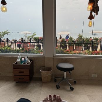 Holistic - View from the pedicure seats! Great massage chairs - Day Spas Near Me - Puerto Vallarta, JAL
