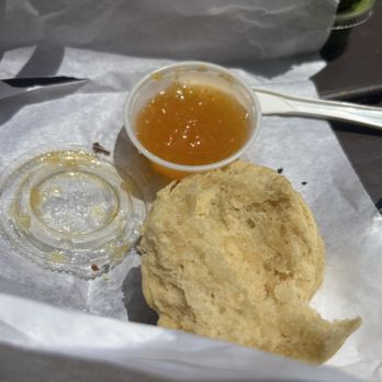 Little Barn Coffee House - biscuits with jam (maybe peach) - Coffee & Tea Near Me - Los Angeles, California