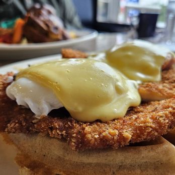 Atlantis Diner - Chicken and waffle Benedict November 2025 - Diners Near Me - West Islip, New York