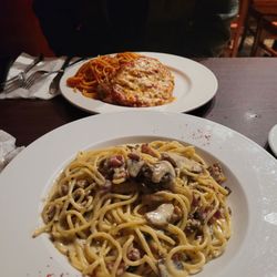 Ennio's Pasta House - Spaghetti Carbonara and Veal