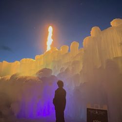 Ice Castles - Fire show