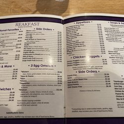 Panther Cafe - Menu