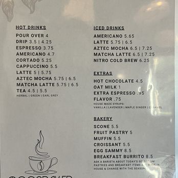 Moonraker Millhouse - Coffee Bar Menu - Breweries Near Me - Cameron Park, California