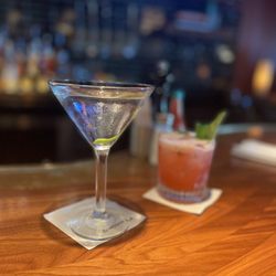 The Honor Bar - Churchill Martini ( with Hendricks vs Plymouth Gin yet Winston Churchill wound approve)  and a Jackrabbit!!