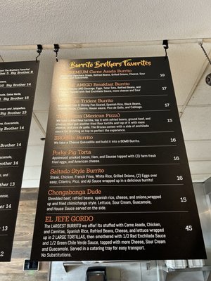 Menu photo 7 Burrito Brothers Huntington Beach, CA