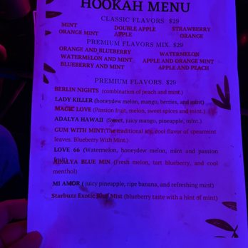 Elements Cigar & Hookah Lounge - a menu with a candle in the background - Hookah Bars Near Me - Everett, Massachusetts Elements Cigar & Hookah Lounge - a menu with a candle in the background - Hookah Bars Near Me - Everett, Massachusetts