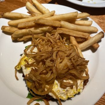 Glory Days Grill - Impossible Burger with Glory Days Burger toppings ... check the menu. - Sports Bars Near Me - Stone Ridge, Virginia