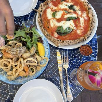 Locanda Ravello - Margherita Pizza + Fritto Misto - Italian Near Me - Danville, California Locanda Ravello - Margherita Pizza + Fritto Misto - Italian Near Me - Danville, California