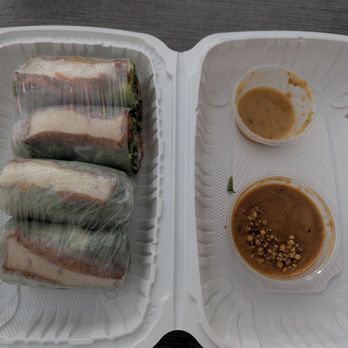 Thai Time North Park - The fresh rolls with the peanut sauce are to die for. So fresh tasting and I could drink the peanut sauce on its own - Thai Near Me - San Diego, California