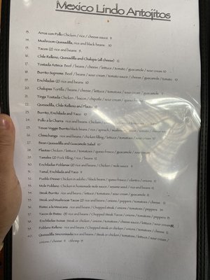 Menu photo 2 Mexico Lindo Birmingham, AL
