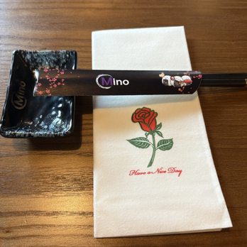 Mino Sushi & Ramen - Setting at each table - Japanese Near Me - West Chester, Pennsylvania
