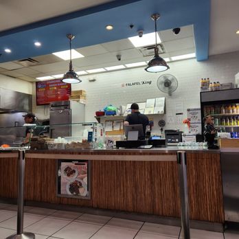 Falafel King - Washington Street - Making delicious food - Middle Eastern Near Me - Boston, Massachusetts