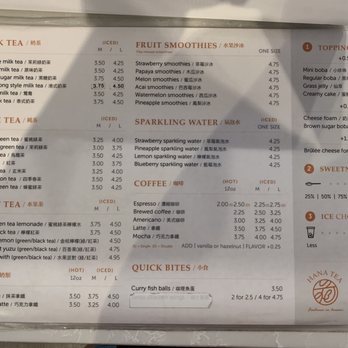 Hana Tea - Menu - Bubble Tea Near Me - Honolulu, Hawaii