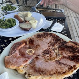 Ham steak dinner! Ham steak dinner!