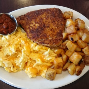 Eggs 'n Things - Cajun Ahi, cheese eggs, potatoes made my day. So good and worth the 30 min wait. - Breakfast & Brunch Near Me - Honolulu, Hawaii Eggs 'n Things - Cajun Ahi, cheese eggs, potatoes made my day. So good and worth the 30 min wait. - Breakfast & Brunch Near Me - Honolulu, Hawaii