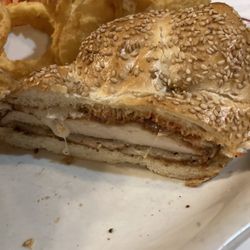 Alberto's Pub and Pizza - This is definitely a chicken Parm sandwich on Scully bread