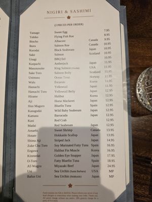 Menu photo 2 Takai Sushi Temple City, CA Menu photo 2 Takai Sushi Temple City, CA