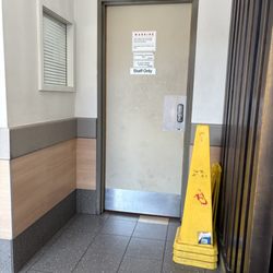 KFC - Staff who handle food touch this door