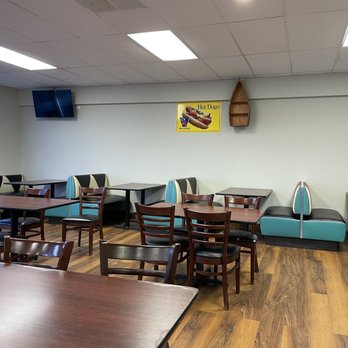 Winfield Gyros - tables and chairs in a restaurant - Hot Dogs Near Me - Crown Point, Indiana