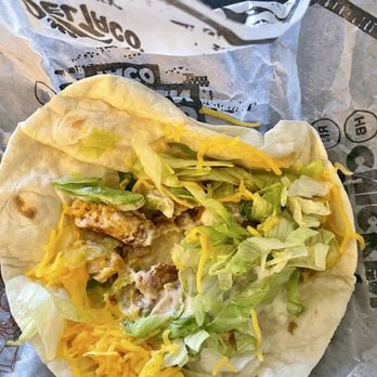 Del Taco - Crappy made Chicken Soft Taco with nothing in it for $2.19. - Mexican Near Me - Henderson, Nevada Del Taco - Crappy made Chicken Soft Taco with nothing in it for $2.19. - Mexican Near Me - Henderson, Nevada