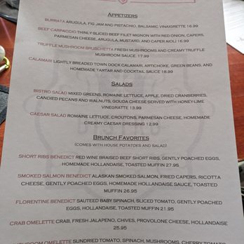 Bistro Central Parc - Brunch menu. Mother's day brunch 2024-05-12 - French Near Me - San Francisco, California