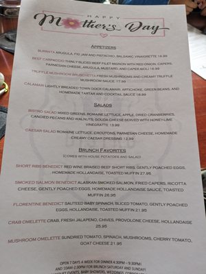 Menu photo 7 Bistro Central Parc San Francisco, CA