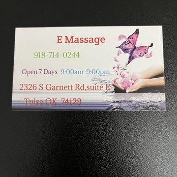 E Massage - Massage Therapy Near Me - Tulsa, Oklahoma