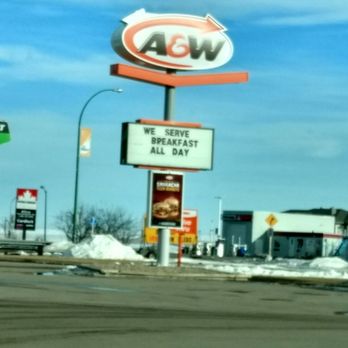 A&W - a sign for a fast food restaurant - Burgers Near Me - Melfort, Saskatchewan