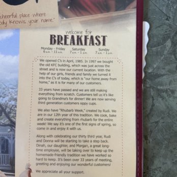 C's Restaurant Bakery and Coffee Shop - Bakeries Near Me - Middleton, Wisconsin C's Restaurant Bakery and Coffee Shop - Bakeries Near Me - Middleton, Wisconsin