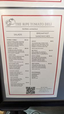 Menu photo 5 The Ripe Tomato Deli Litchfield, CT Menu photo 5 The Ripe Tomato Deli Litchfield, CT