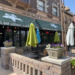The Vine Mediterranean Cafe and Market - Outside. Probably lovely in the summer.